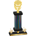 Premium Single Black Carbon Fiber First Place Pickleball Trophy