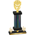 Premium Single Black Carbon Fiber Fourth Place Pickleball Trophy