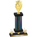 Premium Single Black Carbon Fiber First Place Pickleball Trophy