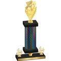 Premium Single Black Carbon Fiber Fourth Place Pickleball Trophy