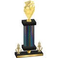 Premium Single Black Carbon Fiber Victory Pickleball Trophy