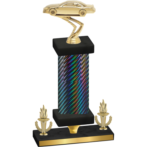 Premium Single Black Carbon Fiber Victory Cars Trophy