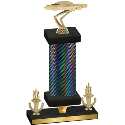 Premium Single Black Carbon Fiber Victory Cars Trophy