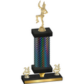 Premium Single Black Carbon Fiber Year Majorette Trophy