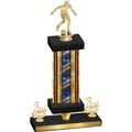 Premium Single Flag USA Third Place Soccer Trophy