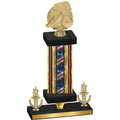 Premium Single Flag USA Victory Soccer Trophy