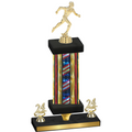 Premium Single Flag USA Year Running Trophy