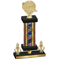 Premium Single Flag USA Victory Running Trophy