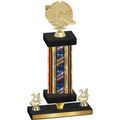 Premium Single Flag USA Year Running Trophy