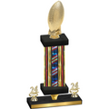 Premium Single Flag USA Year Football Trophy
