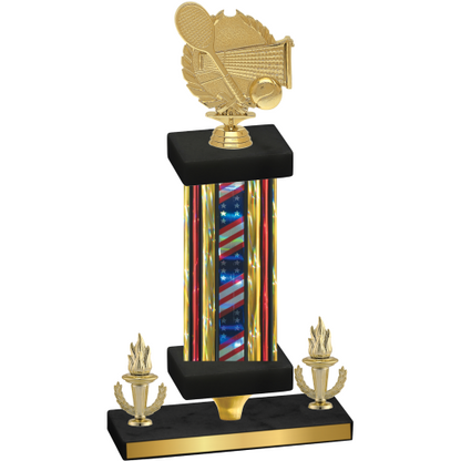 Premium Single Flag USA Victory Tennis Trophy