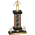 Premium Single Flag USA Year Wrestling Trophy