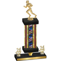 Premium Single Flag USA Year Football Trophy