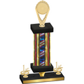 Premium Single Flag USA First Place Insert Trophy