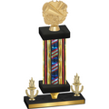 Premium Single Flag USA Victory Cheerleading Trophy