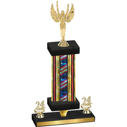 Premium Single Flag USA Year Victory Trophy
