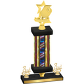 Premium Single Flag USA Third Place Pickleball Trophy