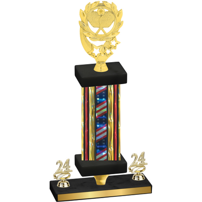 Premium Single Flag USA Year Pickleball Trophy