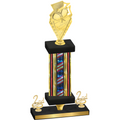Premium Single Flag USA Second Place Pickleball Trophy