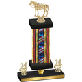 Premium Single Flag USA Year Horses Trophy