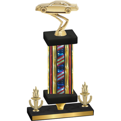 Premium Single Flag USA Victory Cars Trophy