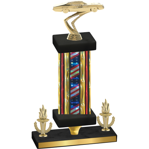 Premium Single Flag USA Victory Cars Trophy