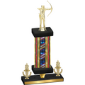Premium Single Flag USA Victory Archery Trophy