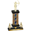 Premium Single Flag USA Victory Archery Trophy