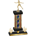 Premium Single Flag USA Fourth Place Skater Trophy