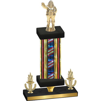 Premium Single Flag USA Victory Holiday Trophy