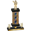 Premium Single Flag USA Year Holiday Trophy