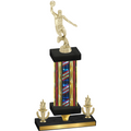 Premium Single Flag USA Victory Basketball Trophy