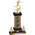 Premium Single Flag USA Victory Flag Football Trophy
