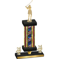 Premium Single Flag USA Year Golf Trophy
