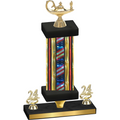 Premium Single Flag USA Year Academics Trophy