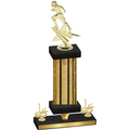 Premium Single Gold Glacier First Place Football Trophy