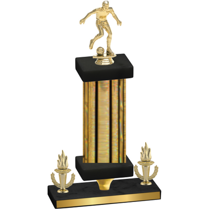 Premium Single Gold Glacier Victory Soccer Trophy