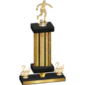Premium Single Gold Glacier Second Place Soccer Trophy