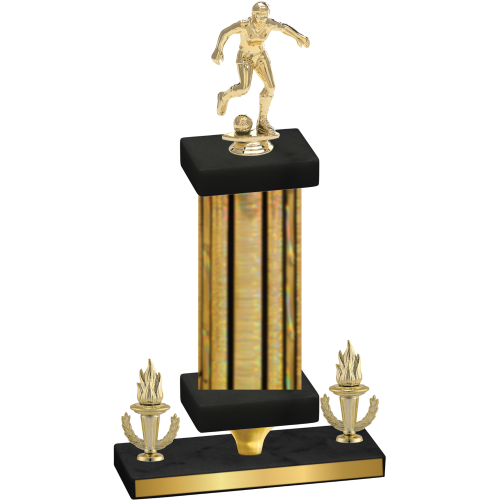 Premium Single Gold Glacier Victory Soccer Trophy