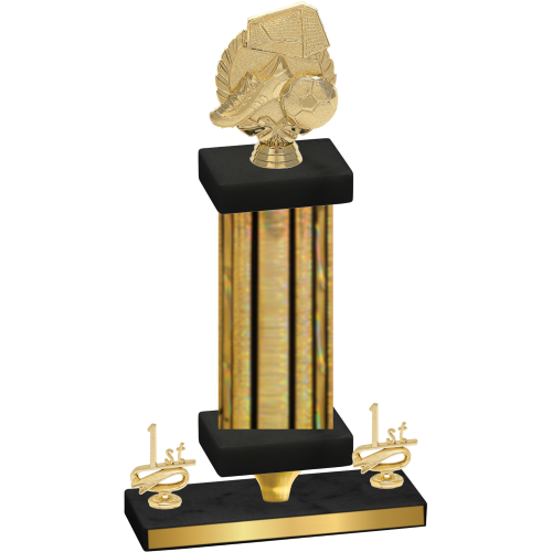 Premium Single Gold Glacier First Place Soccer Trophy