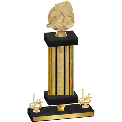 Premium Single Gold Glacier First Place Soccer Trophy