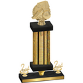 Premium Single Gold Glacier Second Place Soccer Trophy