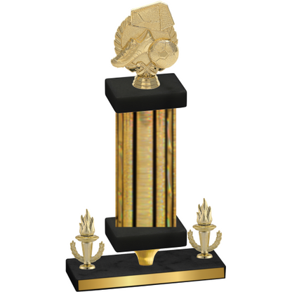 Premium Single Gold Glacier Victory Soccer Trophy