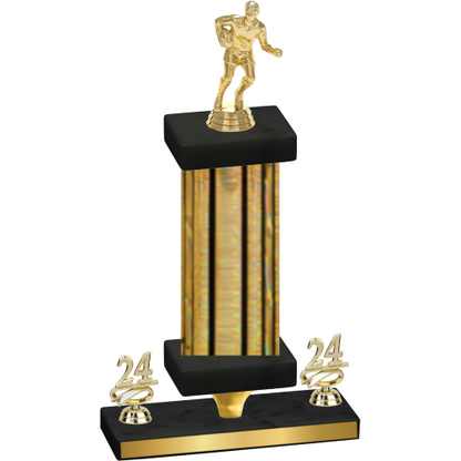 Premium Single Gold Glacier Year Rugby Trophy