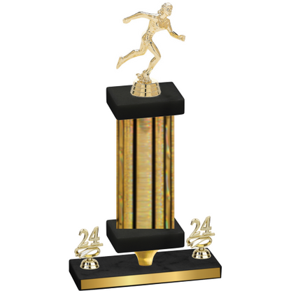 Premium Single Gold Glacier Year Running Trophy