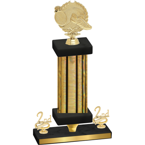 Premium Single Gold Glacier Second Place Running Trophy