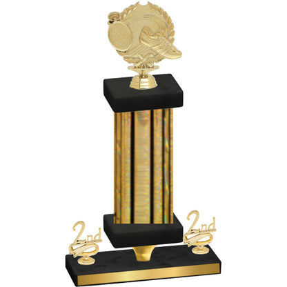 Premium Single Gold Glacier Second Place Running Trophy