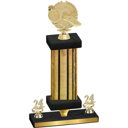 Premium Single Gold Glacier Year Running Trophy