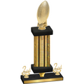 Premium Single Gold Glacier Second Place Football Trophy