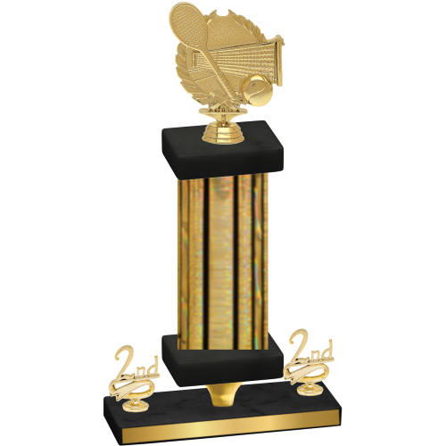 Premium Single Gold Glacier Second Place Tennis Trophy